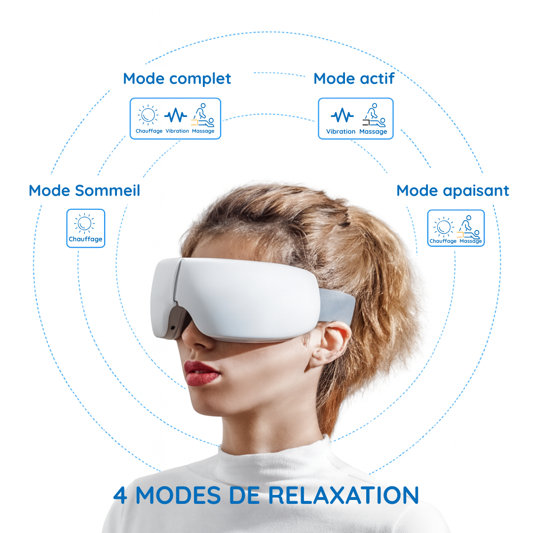DreamCloud® Masque de Relaxation Massage Bluetooth